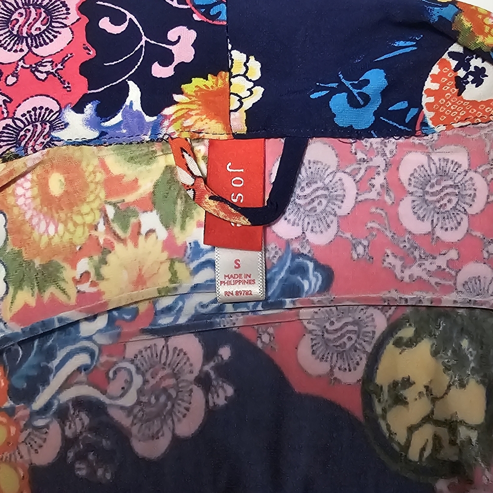 Josie Natori Floral Multicolor Women's Robe Size S - Picture 8 of 8